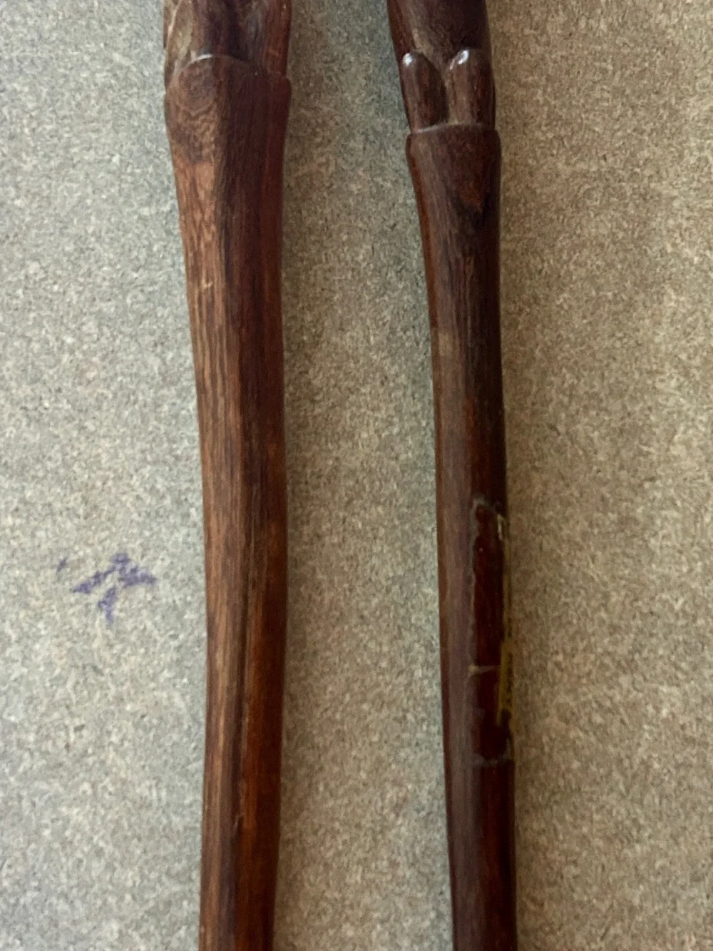 Hand Carved Teak Salad servers
